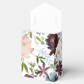 Ballotins Mariage floral Bordo et marine (Ouvert)