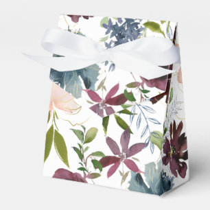 Ballotins Mariage floral Bordo et marine