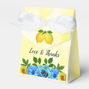 Ballotins Mariage floral citron soleil