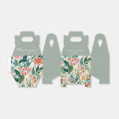 Ballotins Mariage floral coloré (Déplié)