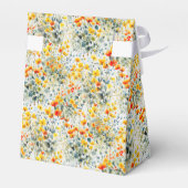 Ballotins Mariage floral d'aquarelle brillante (Arrière)