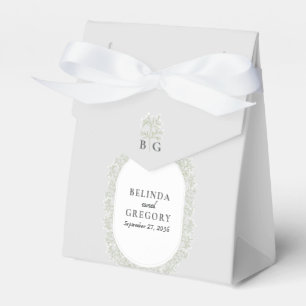 Ballotins Mariage floral de gypsophile de monogramme de Souf