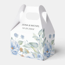 Mariage Floral d'hiver bleu rustique