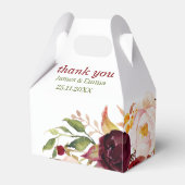 Ballotins Mariage floral élégant personnalisé (Arrière)