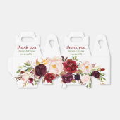 Ballotins Mariage floral élégant personnalisé (Déplié)