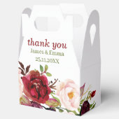 Ballotins Mariage floral élégant personnalisé (Ouvert)