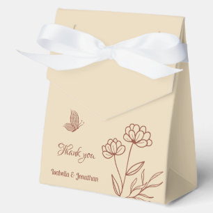 Ballotins Mariage floral élégant terracotta romantique