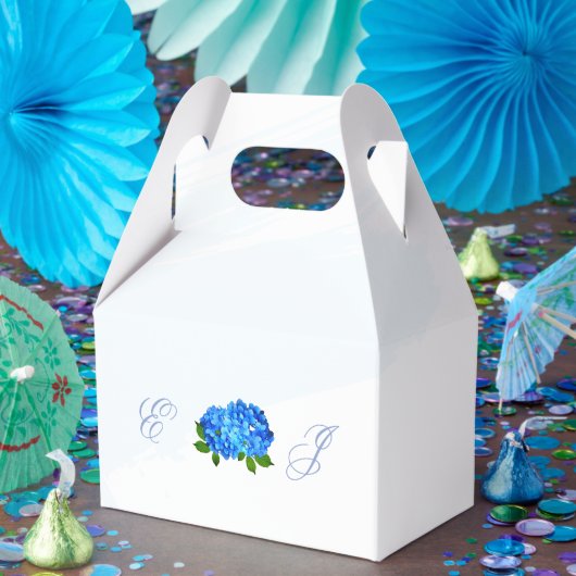 Ballotins Mariage Floral Hydrangea Bleu (Fête)