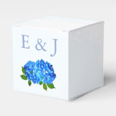 Ballotins Mariage Floral Hydrangea Bleu (Verso)