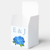 Ballotins Mariage Floral Hydrangea Bleu (Ouvert)
