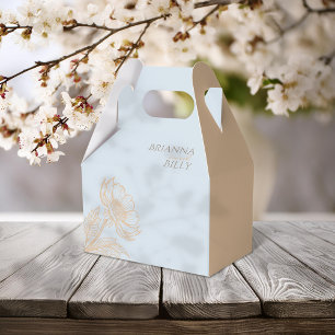 Ballotins Mariage floral minimaliste