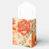Ballotins Mariage Floral Orange Brûlé automne (Ouvert)