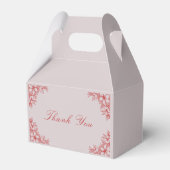 Ballotins Mariage Floral Orné Rouge (Arrière)