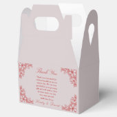 Ballotins Mariage Floral Orné Rouge (Ouvert)