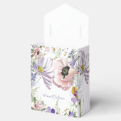 Ballotins Mariage floral pourpre et crème (Ouvert)