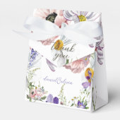 Ballotins Mariage floral pourpre et crème (Verso)