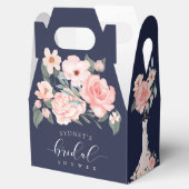 Ballotins Mariage floral robe Fête des mariées marine (Ouvert)