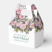 Ballotins Mariage Floral Rose (Arrière)