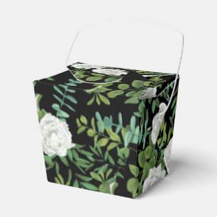 Ballotins Mariage Floral Rose Black & White Peony