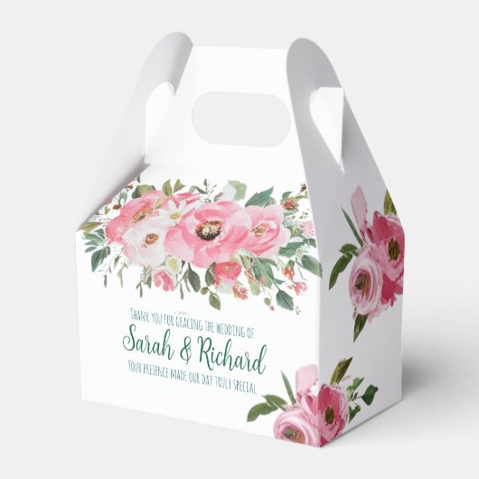 Ballotins Mariage Floral Rose Clair (Verso)