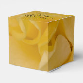 Ballotins Mariage floral rose jaune (Arrière)