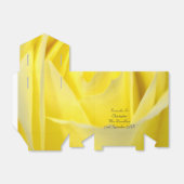 Ballotins Mariage floral rose jaune clair (Déplié)