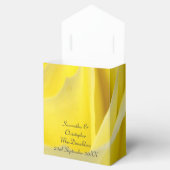 Ballotins Mariage floral rose jaune clair (Ouvert)