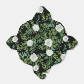 Ballotins Mariage floral rose noire et blanche (Déplié)