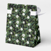 Ballotins Mariage floral rose noire et blanche (Arrière)