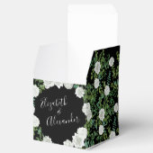Ballotins Mariage floral rose noire et blanche (Ouvert)