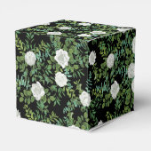 Ballotins Mariage floral rose noire et blanche (Arrière)