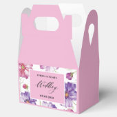 Ballotins Mariage floral rose pourpre (Ouvert)