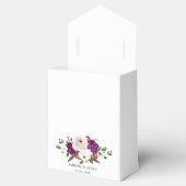 Ballotins Mariage floral rose rose rose prune moderne (Ouvert)