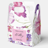 Ballotins Mariage floral rose violet (Ouvert)