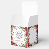 Ballotins Mariage floral rouge écarlate (Ouvert)