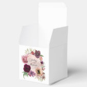 Ballotins Mariage floral rouge rose et bordeaux (Ouvert)