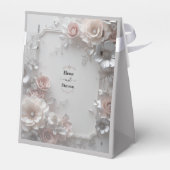 Ballotins Mariage floral rustique Élégant 3D (Arrière)