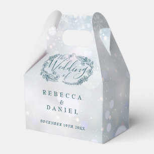 Ballotins Mariage Floral Rustique Flocons de Neige