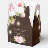 Ballotins Mariage floral rustique personnalisé (Ouvert)