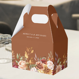 Ballotins Mariage floral terracotta Bourgogne rustique