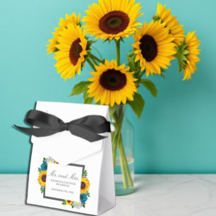 Ballotins Mariage Floral Tournesol Rose Marguerite