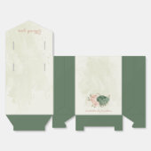 Ballotins mariage floral vert sauge (Déplié)