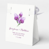 Ballotins Mariage floral violet Calla Lily (Arrière)