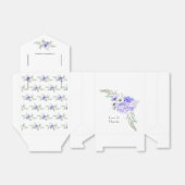 Ballotins Mariage Floral Violet Pastel (Déplié)