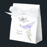 Ballotins Mariage Floral Violet Pastel<br><div class="desc">Boîtes de cadeau de mariage à fleurs d'anémone de teintes violettes pastel.</div>