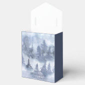 Ballotins Mariage Forestier Impression Aquarelle Bleu Nuit (Ouvert)