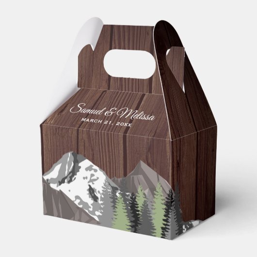 Ballotins Mariage forestier rustique de Wood Mountain (Verso)