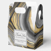 Ballotins Mariage Géode Gold & Grey Agate (Ouvert)