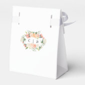 Ballotins Mariage géométrique couleur Aquarelle rose rose (Arrière)