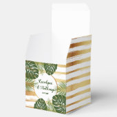 Ballotins Mariage Gold Foil & Green Palm Leaf Beach (Ouvert)